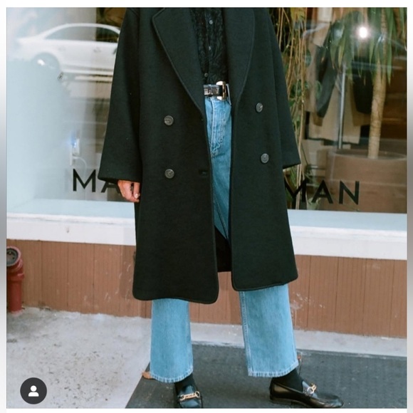 Mara Hoffman Clementine Coat – Navy Boiled Wool – Size XS - Picture 4 of 11